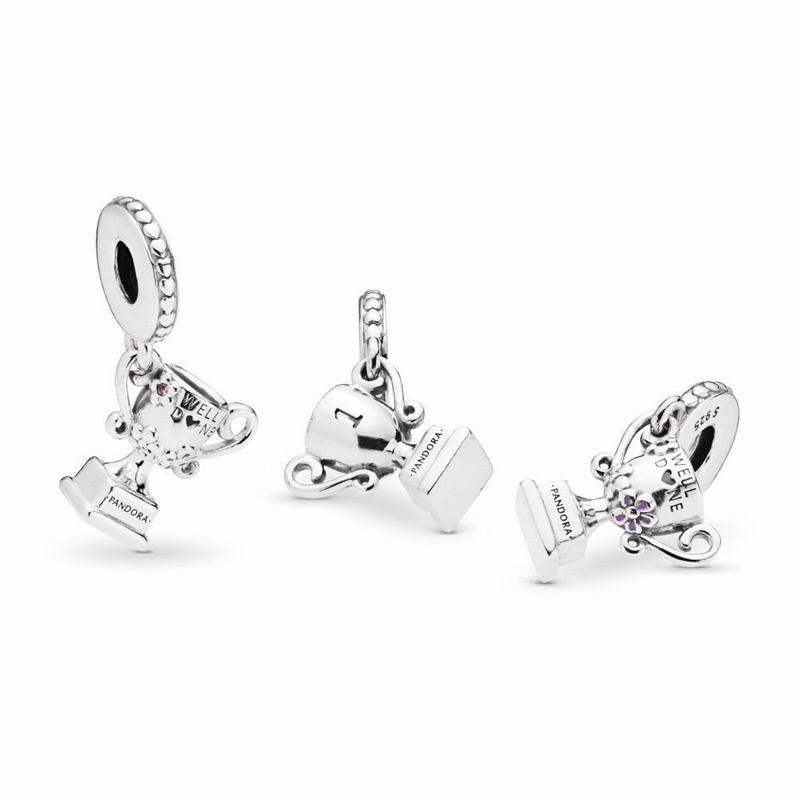 Pandora Achievement Trophy Dangle Charm Silver Egypt WI5843972